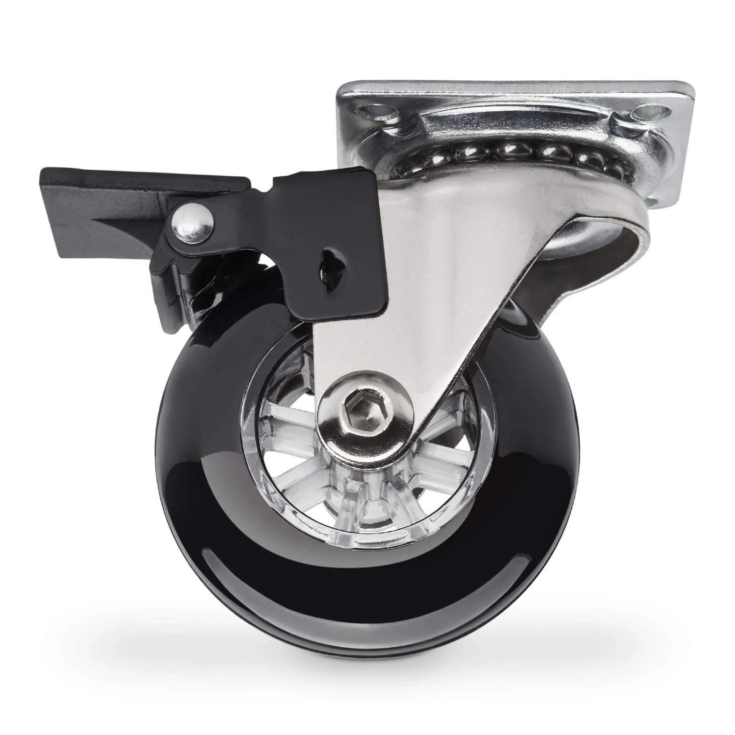 SOTECH Möbelrolle SWIFT Ø50 mm Tragkraft Bis 35 Kg Je Rolle Schwarz mit Feststeller