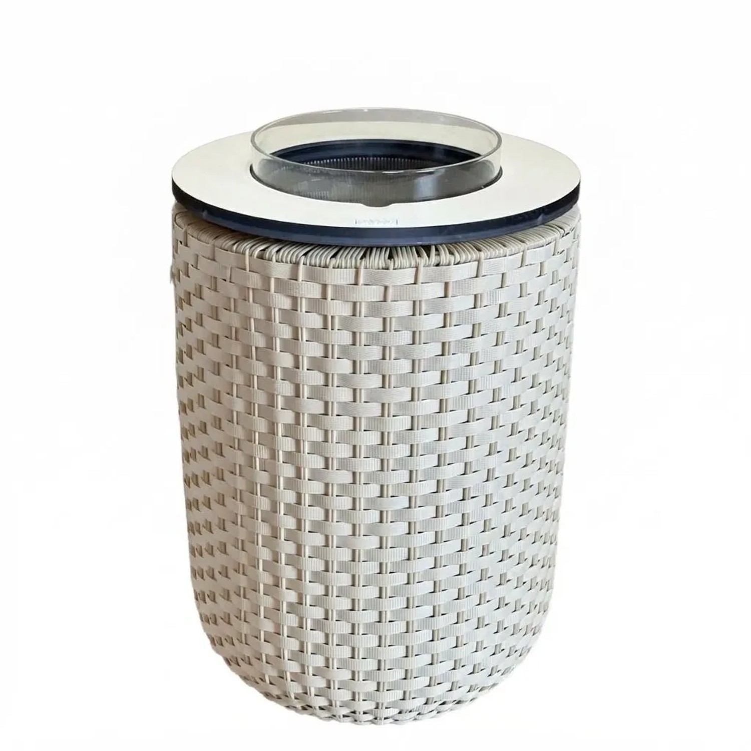 COOTAB Cooler Table London 4-in-1 Loungetisch mit Acryl-Kühler Champagner
