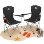 BigDean 2er Set Campingstuhl Extra Hohe Lehne bis 150kg Belastbar Faltstuhl Anglersessel Klappstuhl Klappsessel Campingstuhl Faltbar Angelstuhl_7