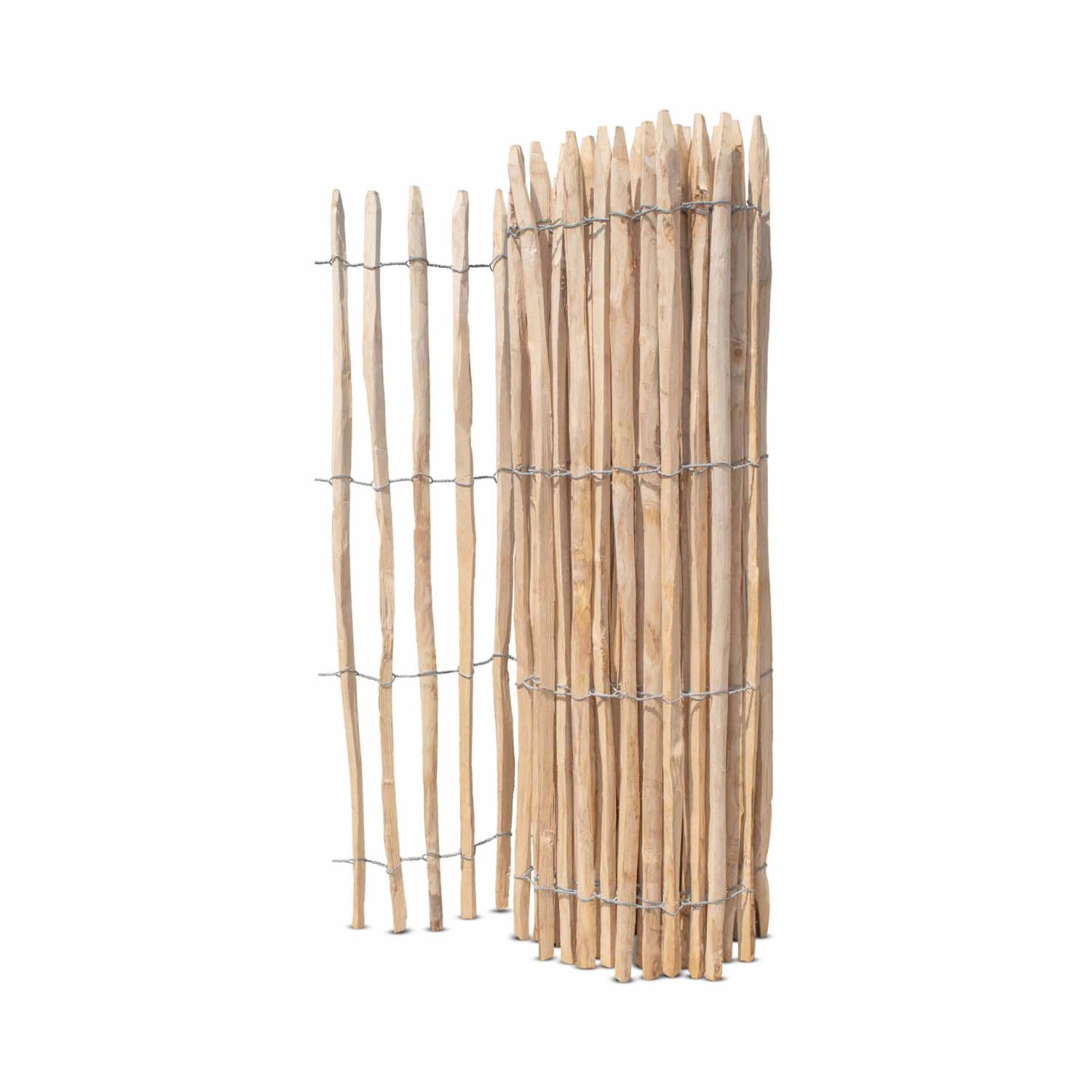 Stiltreu Französischer Premium Staketenzaun Kastanie 500 cm x 150 cm Latten günstig online kaufen