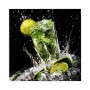 Banjado Schlüsselkasten mit Motiv Brasilianischer Cocktail, Glasfront, 50 Haken, Magnettafel.