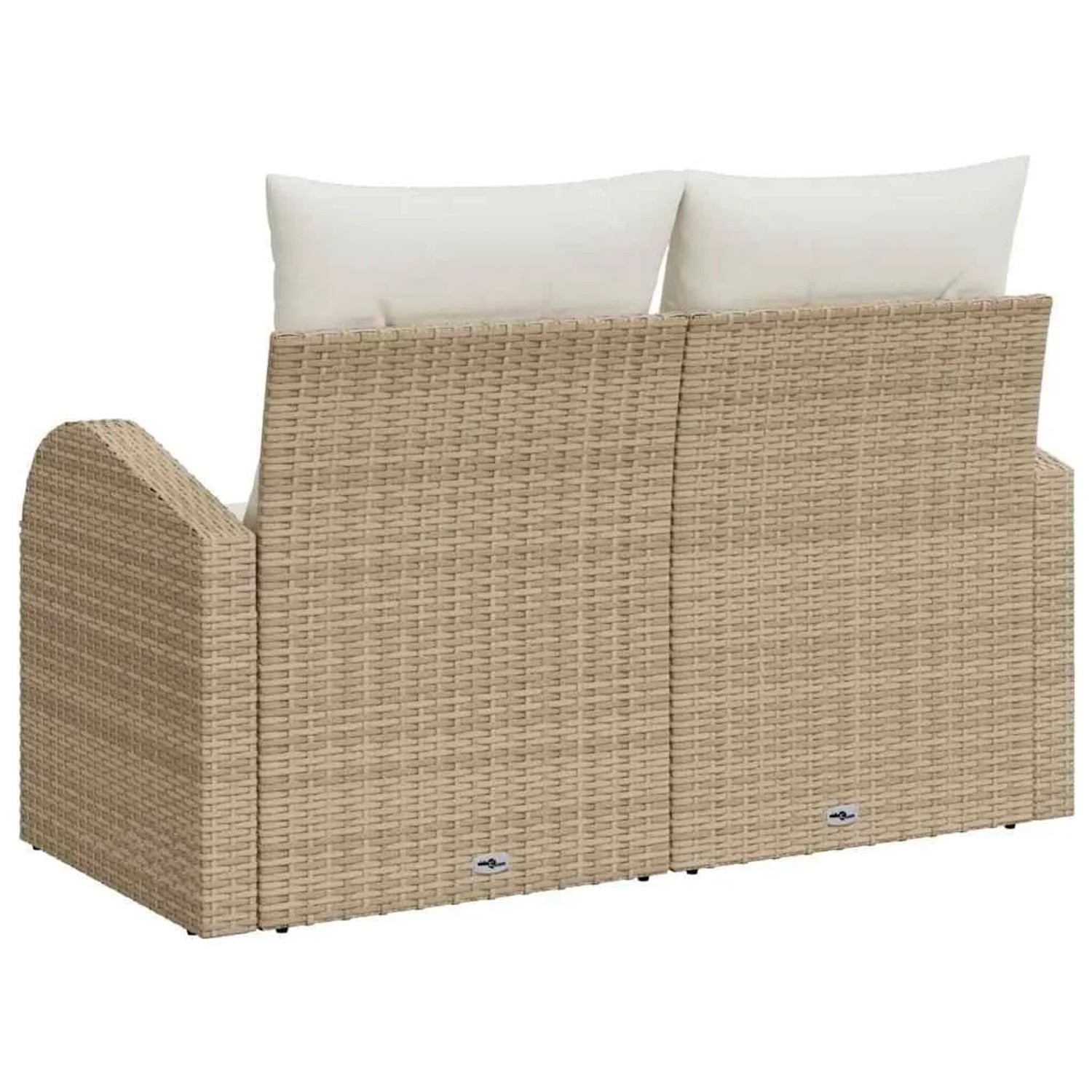 vidaXL Gartensofa Beige 124 x 62 x 69cm Poly-Rattan 42006746