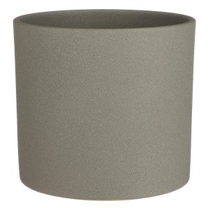 Mica Decorations Übertopf Era, Keramik, Ø 23cm, Grün. Schlichter, zylindrischer Pflanztopf.