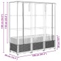 vidaXL Hochbeet mit Gewächshaus-Aufsatz, Rattan-Optik, 120x40x138 cm. Ideal für Garten, Balkon oder Terrasse.