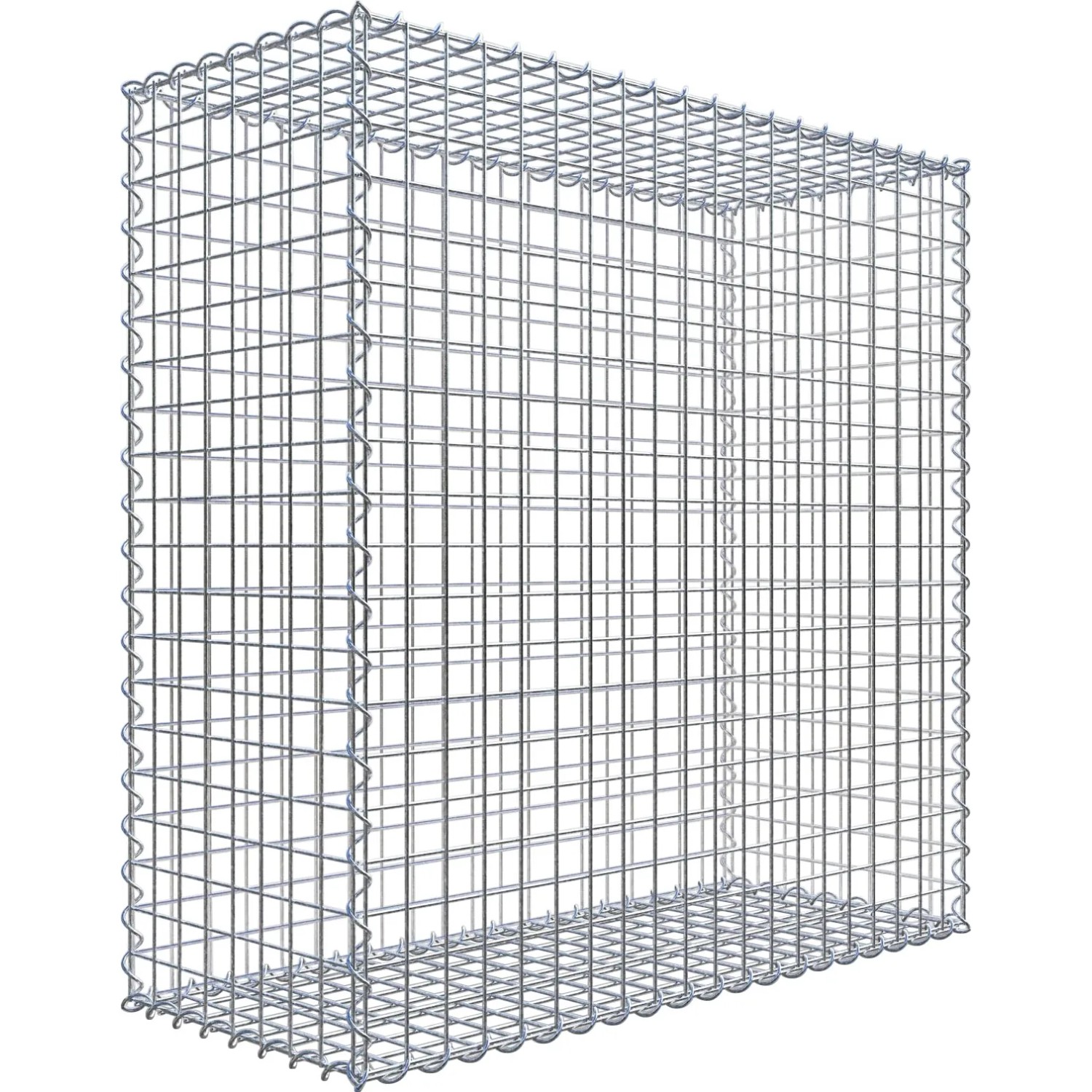 Gabiona Gabionenkorb 100 cm x 100 cm x 40 cm Maschenw 5 cm x 5 cm