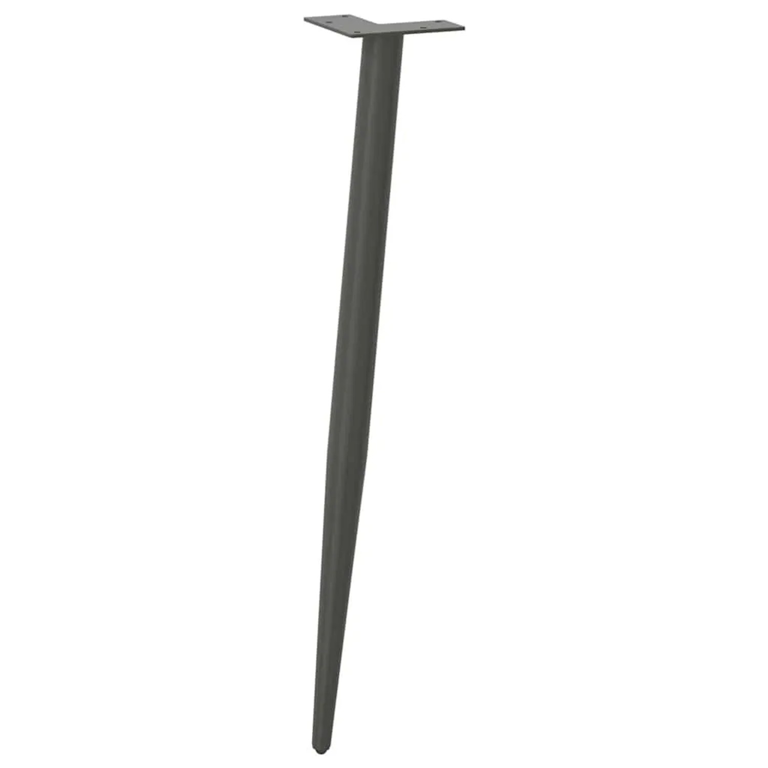 vidaXL Konsolentischbeine Konische Form 4 Stk Anthrazit 72-73 cm Stahl 4012518_4