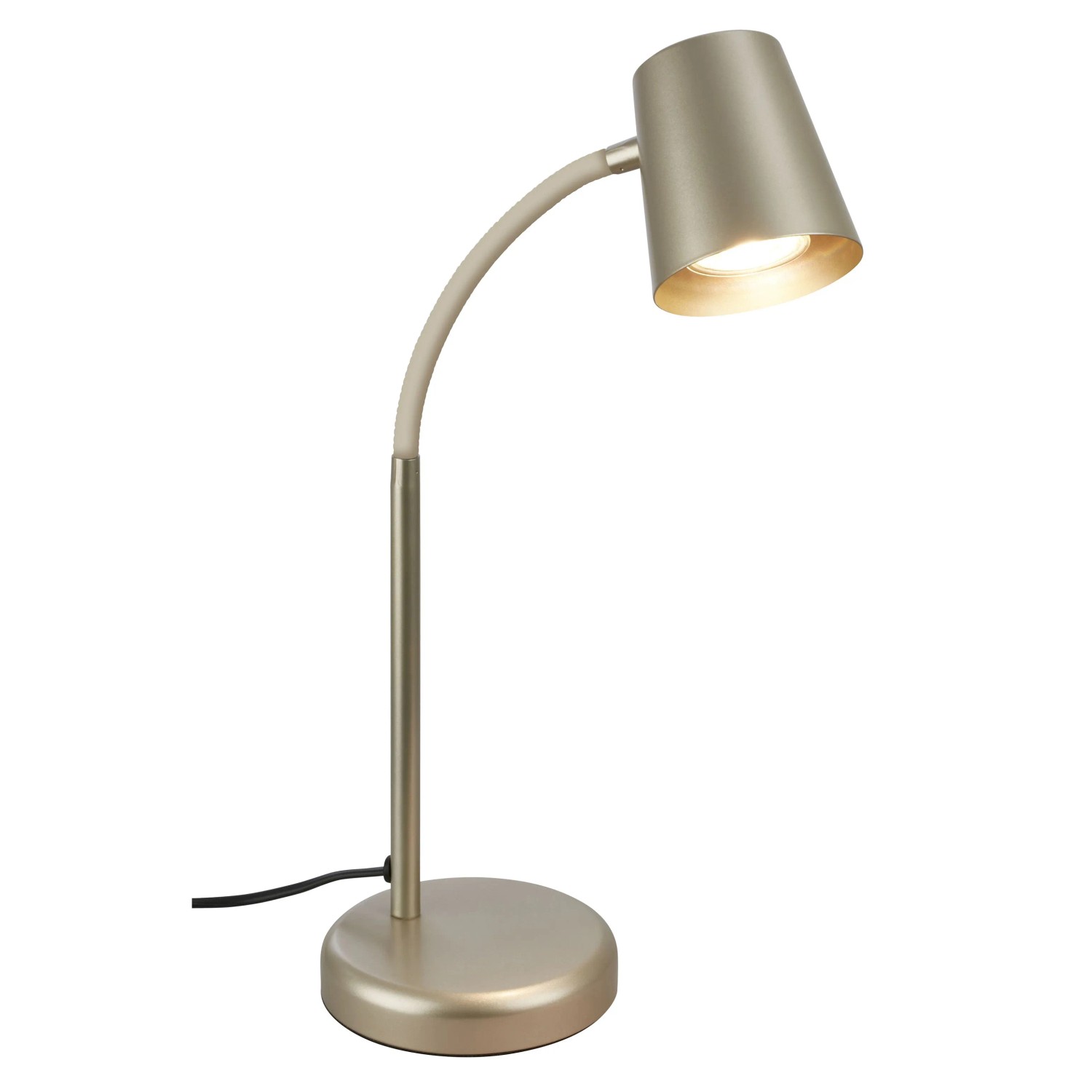 Brilo Tischleuchte Skriva Schwenkbar Satin-Metallic Ø 13 cm x 38,5 cm