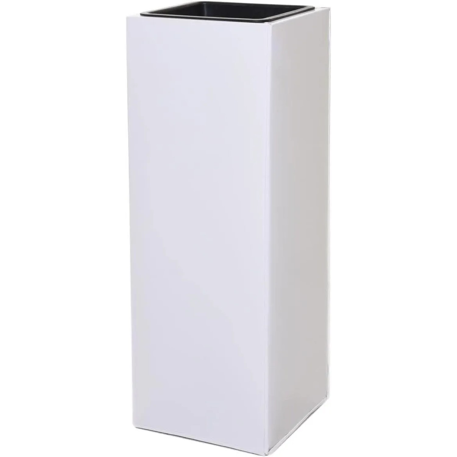 Vivanno Pflanzkübel Block 24 cm x 24 cm x 65 cm Weiß