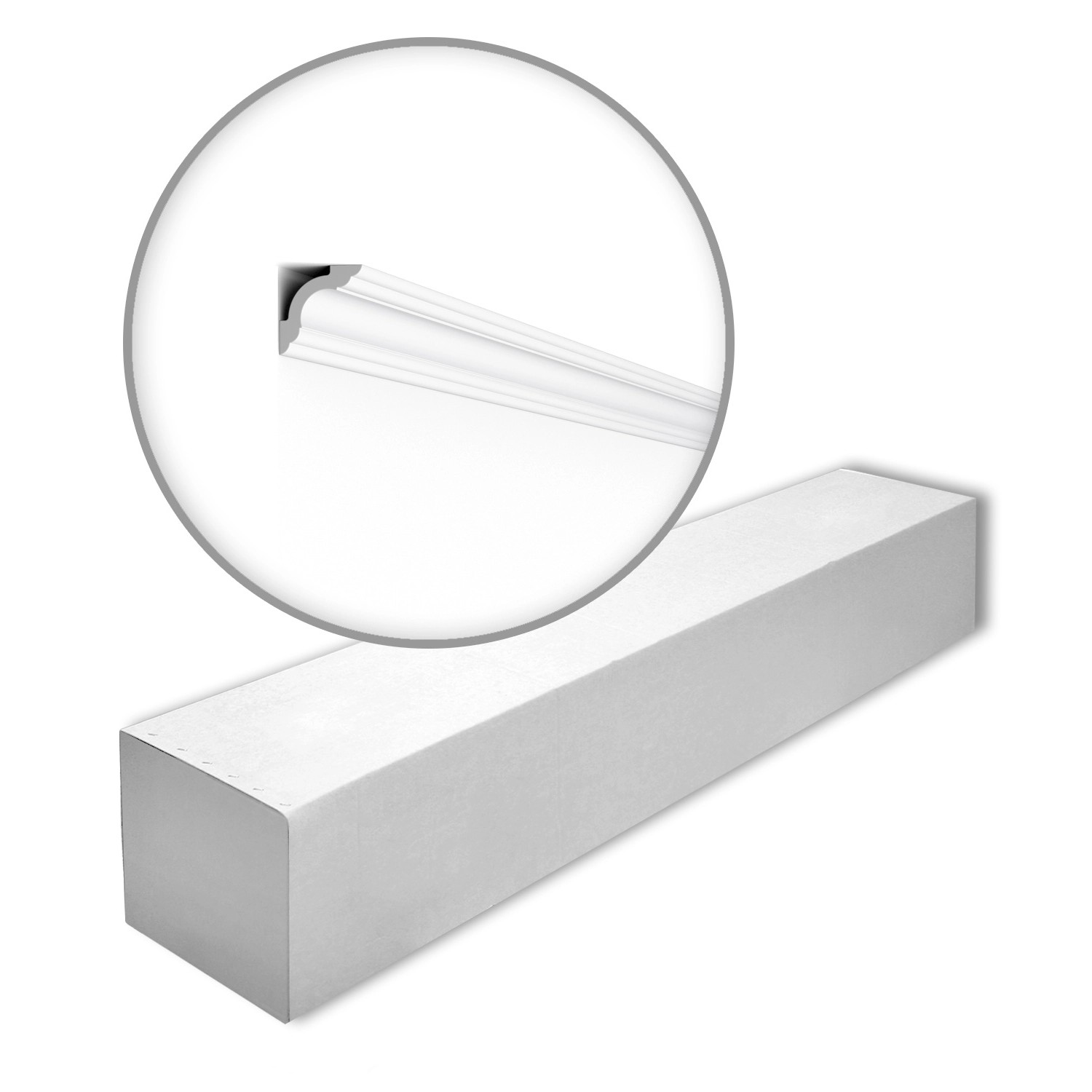 Thumbnail - NOEL & MARQUET NMC WT5-Box WALLSTYL Eckleisten 1 Karton Set mit 24 Stuckleisten 48 m Weiß