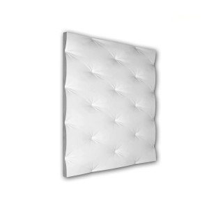 Weißes 3D Wandpaneel (0,36 m²) von Profhome für Wandvertäfelung und Akustik.