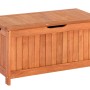 Merxx Kissenbox aus Eukalyptusholz, 88x45x46 cm, für Gartenauflagen und Polster.