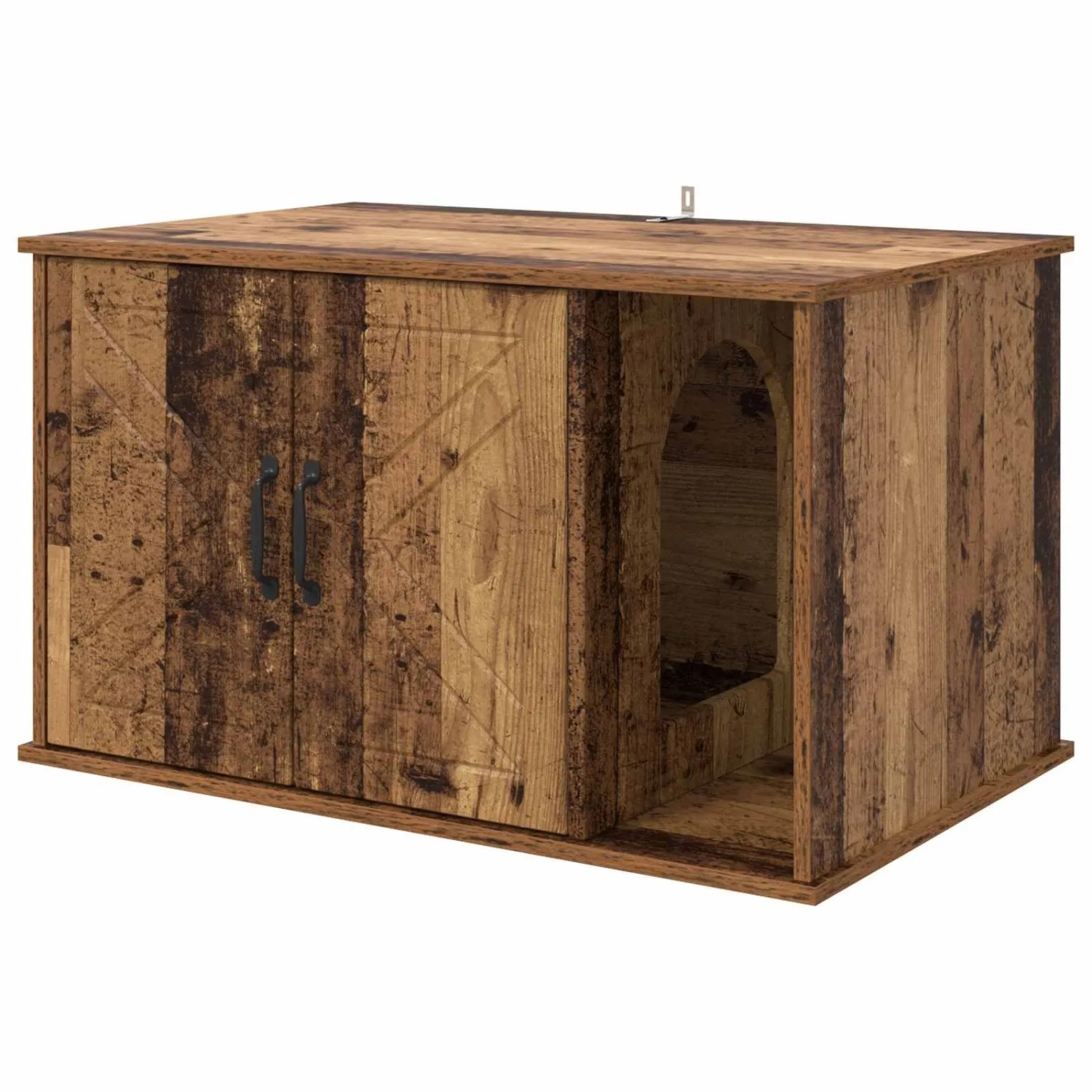 vidaXL Katzenhaus Altholz 85 x 55 x 50 cm Holzwerkstoff 8000741
