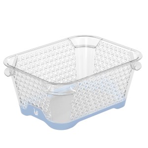 Keeeper Stapelkorb Jonas, Nordic Blau, DIN A7, rutschfest, zur Aufbewahrung.