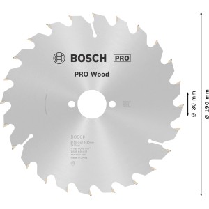 Bosch Kreissägeblatt Optiline Wood, 190 mm Durchmesser, für präzise Holzschnitte.
