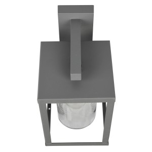 Anthrazitfarbene Trio Lunga Außenwandleuchte mit Bewegungsmelder. Moderne Wandlampe für den Außenbereich.