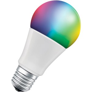 Ledvance Smart+ RGBW E27 LED-Lampe, 9W, mit WiFi, farbiges und weißes Licht.