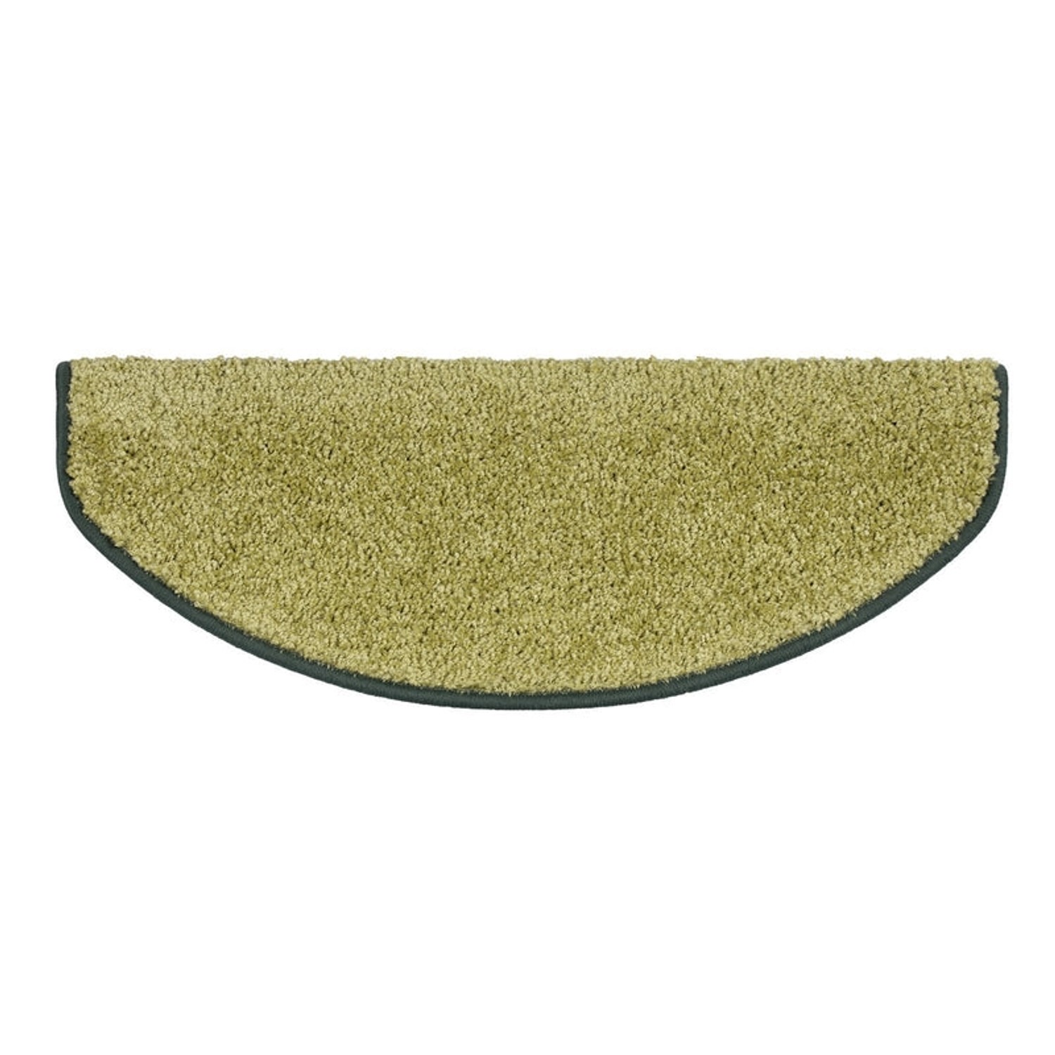 KARAT Shaggy Stufenmatte Sphinx Hochflor Grün 23,5 x 65 cm Halbrund günstig online kaufen