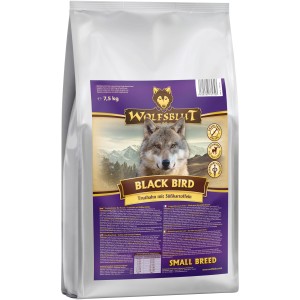 Wolfsblut Black Bird Small Breed Hundetrockenfutter, 7,5 kg Sack.