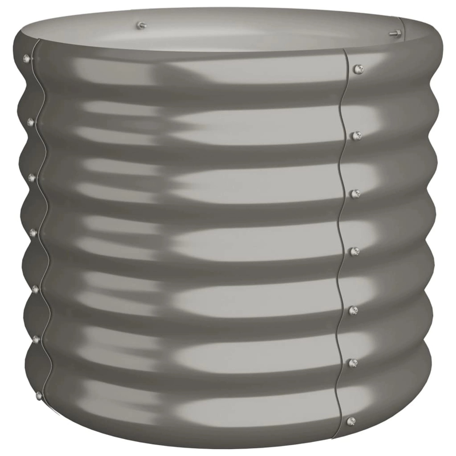 vidaXL Pflanzkübel Verzinkter Stahl 40x40x36 cm Grau 318844 günstig online kaufen