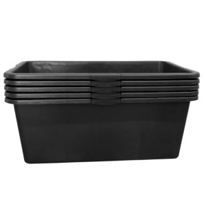 ViD 5 Stück Betonkübel 80 Liter 78x49x29 cm