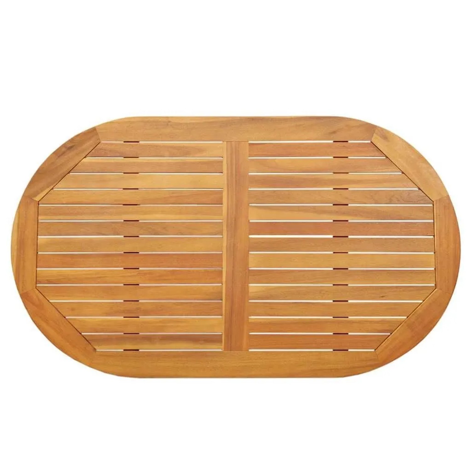 vidaXL Tischplatte Öl-Natur 120 x 70 x 2 cm Massivholz Akazie 4108102
