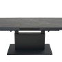 Ausziehbarer, rechteckiger Siena Garden Gartentisch Talina aus Ferrostone, 90x180 cm.
