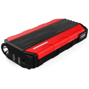 Einhell Power Bank CE-JS 12: Starthilfe und Ladegerät für Auto, Handy, Tablet, Laptop, Kamera. Rot/schwarz.