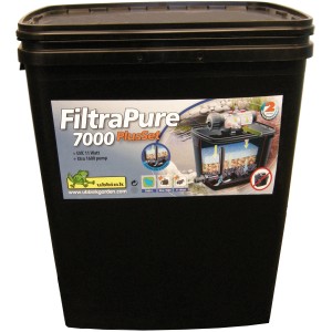Ubbink FiltraPure 7000 Plus-Set: Teichfilter mit Pumpe und UV-C-Gerät für klares Teichwasser.