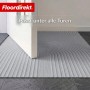 Floordirekt Schmutzfangmatte CIRCA Waschbar Rutschfest TPE-Rücken Grau Wellen 40 x 60 cm_3
