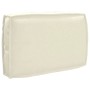 Rechteckiges vidaXL Kissen in Creme aus Oxford-Stoff, 60x40x12 cm, für Innen- und Außenbereich.