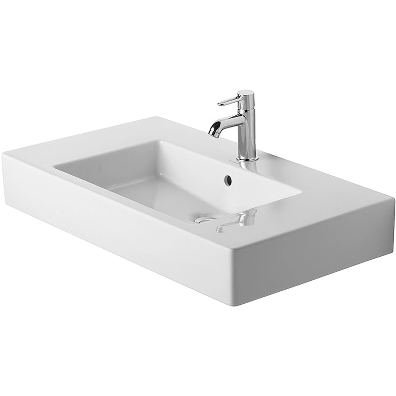 Duravit Waschbecken Vero 85 cm Weiß 1 Hahnloch WonderGliss