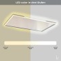 Könighaus LED-Deckenheizung 800W Weiß: Infrarotheizung mit 3-Stufen LED-Beleuchtung.