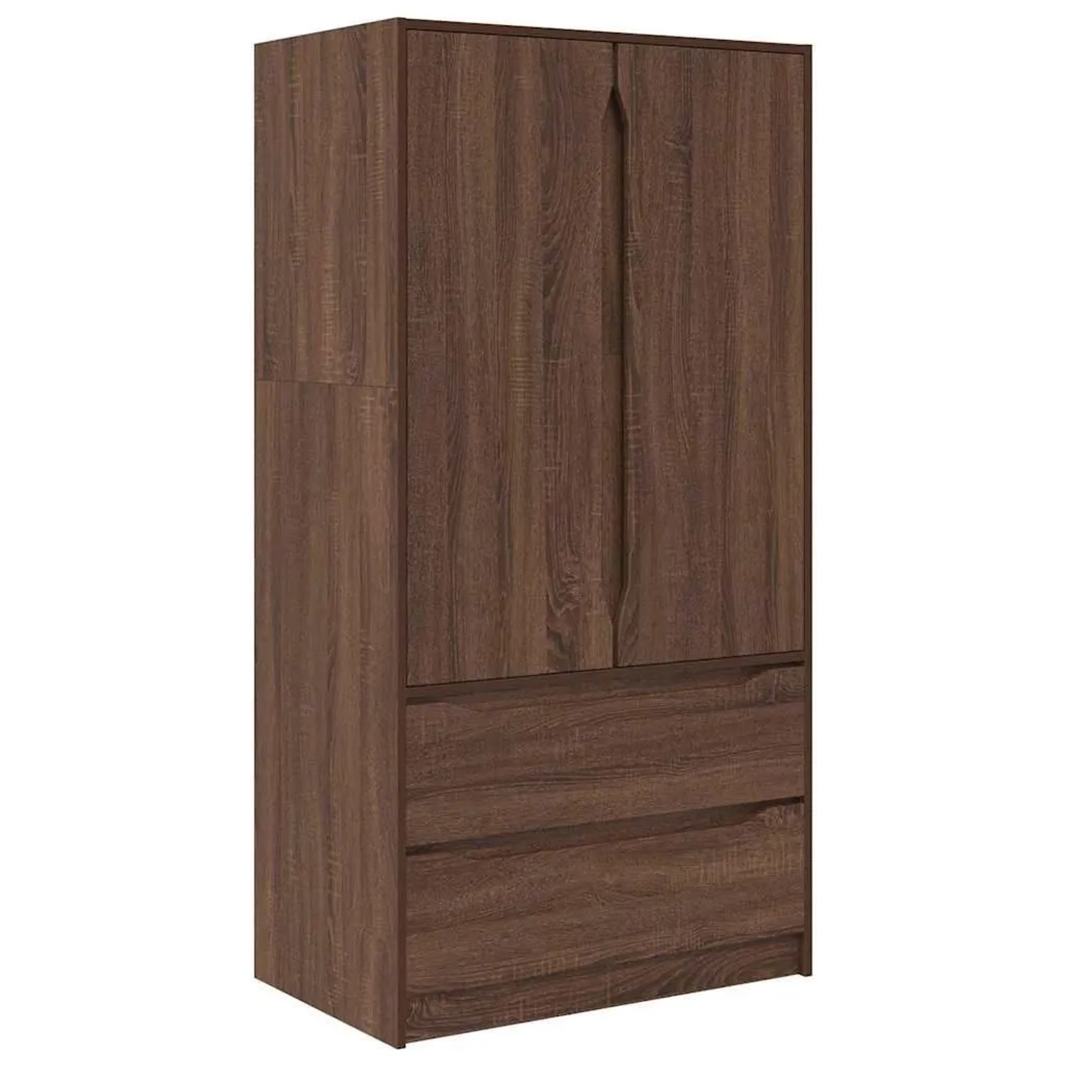 vidaXL Badezimmerschrank mit Tür Braun Eichen-Optik 79,5 x 49 x 156 cm 3406252