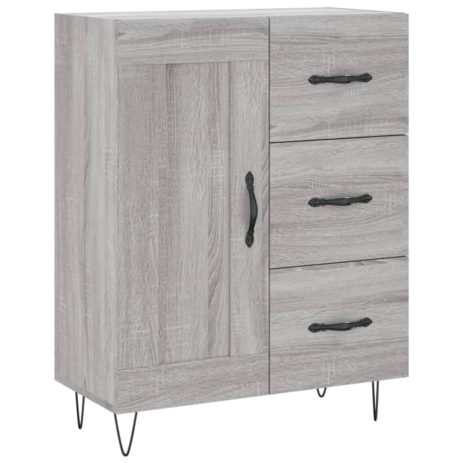 vidaXL Sideboard Grau Sonoma 69,5x34x90 cm Holzwerkstoff 830258 günstig online kaufen