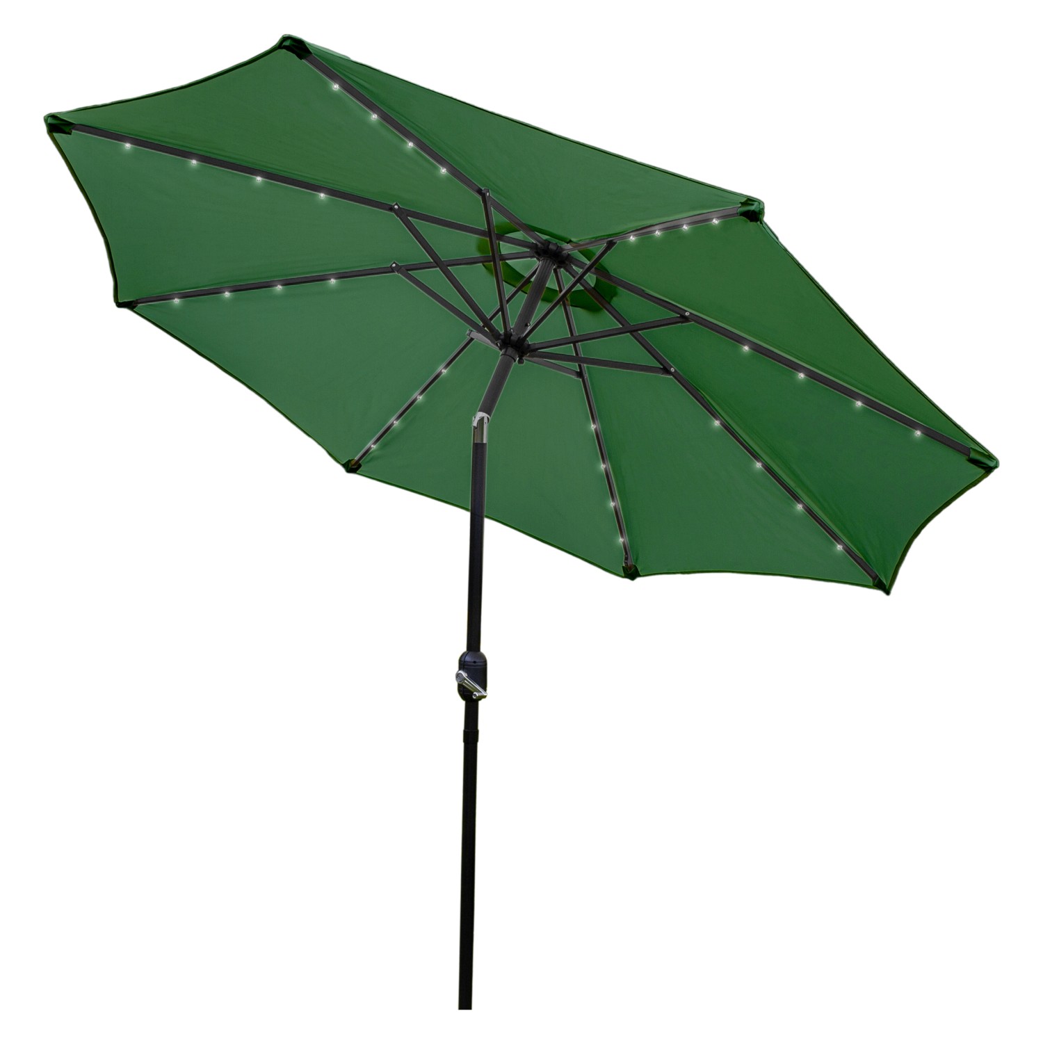 Monstershop 270cm LED Sonnenschirm mit Kippfunktion Grün günstig online kaufen