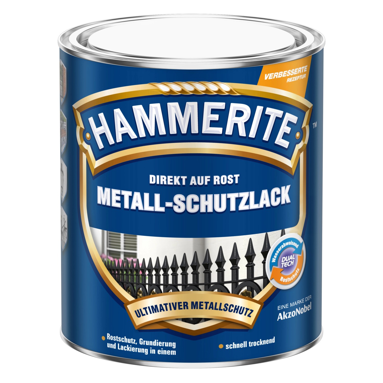 Hammerite Metall-Schutzlack Hellgrau matt 250 ml günstig online kaufen