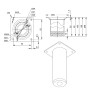 SOTECH Möbelfuß BRAVO Ø40mm Höhe 200 mm Chrom Poliert_5