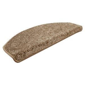 Snapstyle Velours Stufenmatte Triumph, 15er-Set, Taupe, 18x56cm. Treppenschutz für mehr Sicherheit.
