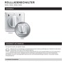 Schellenberg Rollladenschalter Aufputz, weiß, zur Steuerung von Rollladenmotoren. Detailansicht Aufputz und Unterputz.