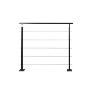 Kordo Geländerset 1m Aus Eloxiertem Aluminium Farbe Schwarz Inga