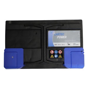 Cartec Power SLI Starterbatterie, 12V 72Ah, für zuverlässigen Start von PKW und SUV.