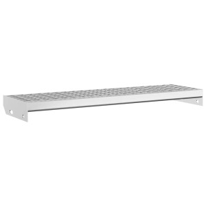 vidaXL Gitterroststufe 80x24x7 cm Verzinkter Stahl 155679