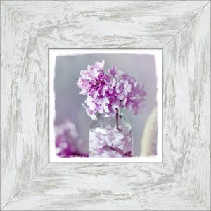 Gerahmtes Bild 'Stillleben mit kleinen Blumen' von Pro Art, 34x34 cm, im Scandic-Style.