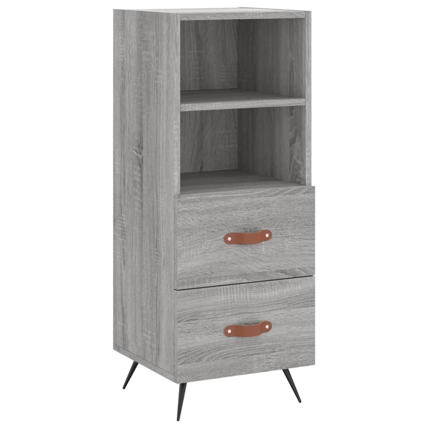 vidaXL Sideboard Grau Sonoma 34,5x34x90 cm Holzwerkstoff 828642 günstig online kaufen