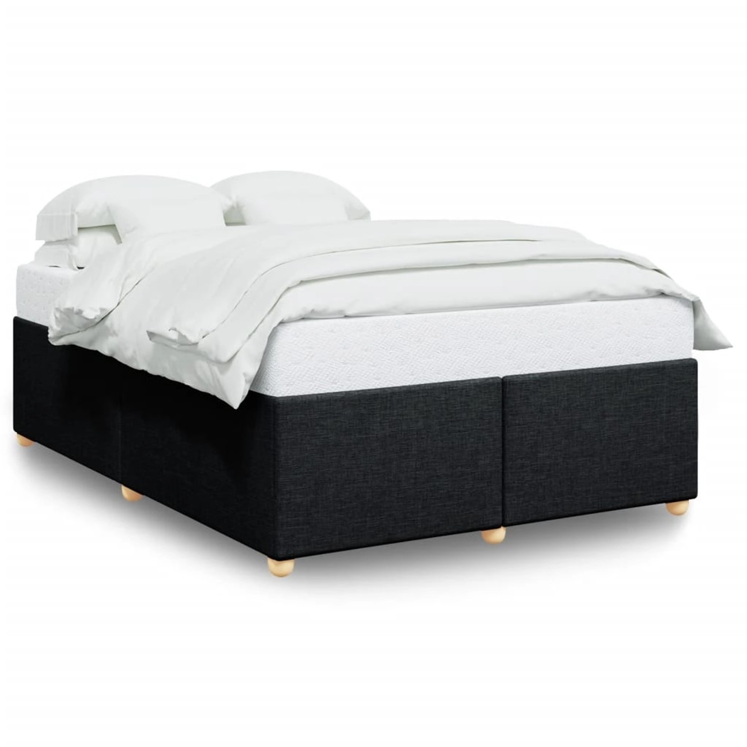 vidaXL Bettgestell ohne Matratze Schwarz 140x200 cm Stoff 3284738 günstig online kaufen