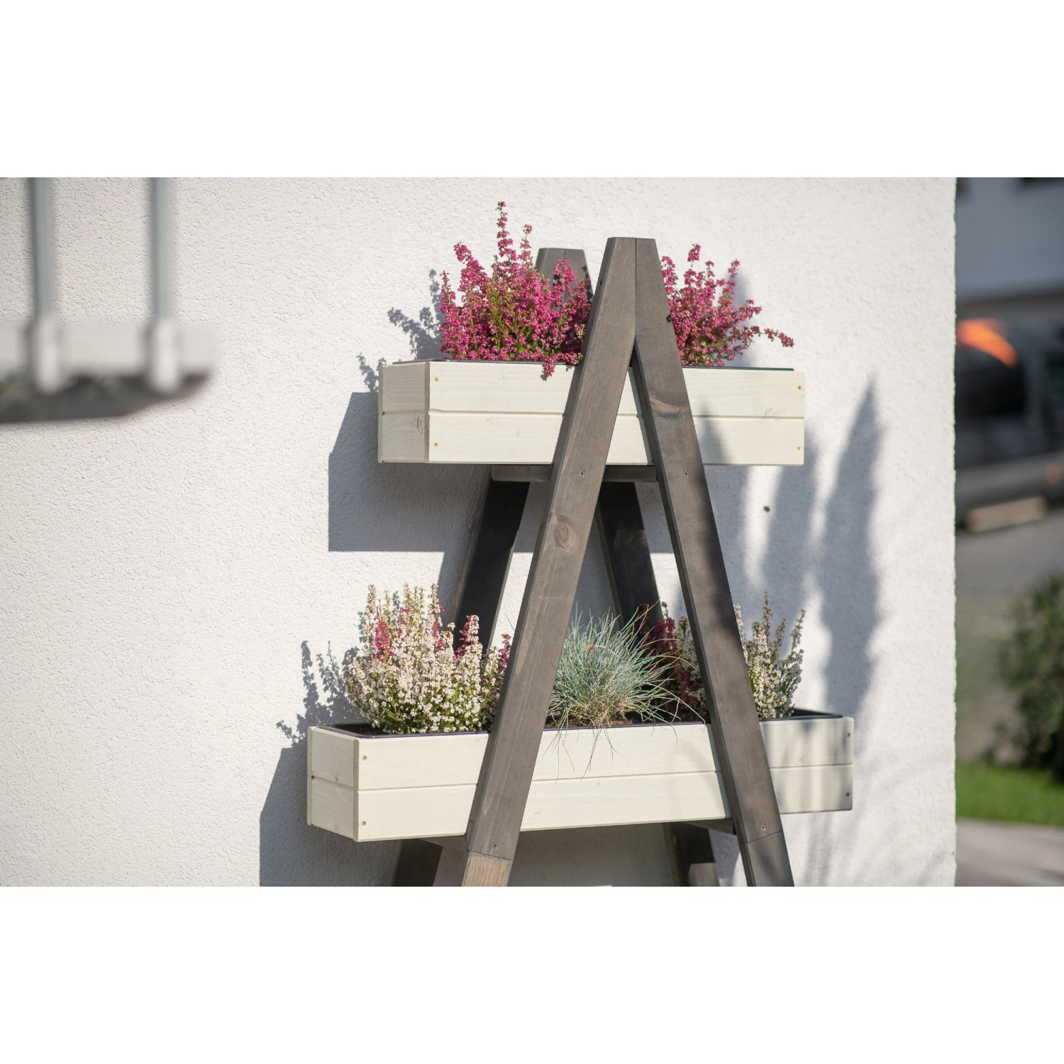 Westmann Pflanzregal Balkon Holz Ella 101 x 147 x 25 cm Grau FSC® kaufen bei OBI
