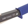 LUX Hammertacker Comfort für Feindrahtklammern (6-10mm) mit blauem Griff.
