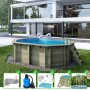 ALTANKA Holzpool Nemo 4,3x3 Höhe 1,18 m mit Einzubetonierendem Profil BAS7302OSPI_2