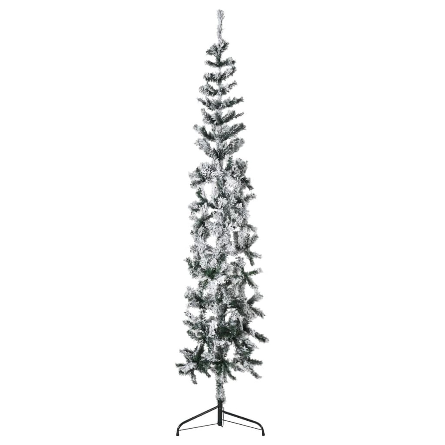 Thumbnail - vidaXL Künstlicher Halb-Weihnachtsbaum mit Schnee Schlank 210 cm