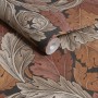 William Morris Vliestapete Acanthus blau mit Blättermuster, Rolle angeschnitten.